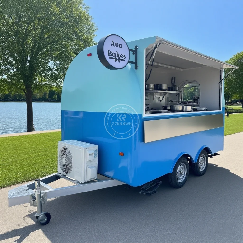 

Mobile Food Truck Breakfast Food Truck with Fryer and Full Kitchen Purchase Street Food Truck Trailer USA Standard
