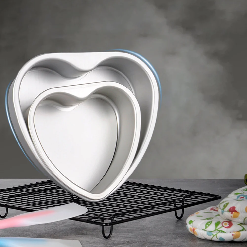 Heart Shape Cake Pan Shaped Live Bottom Mold Baking Tool Pudding Molds for Shapes