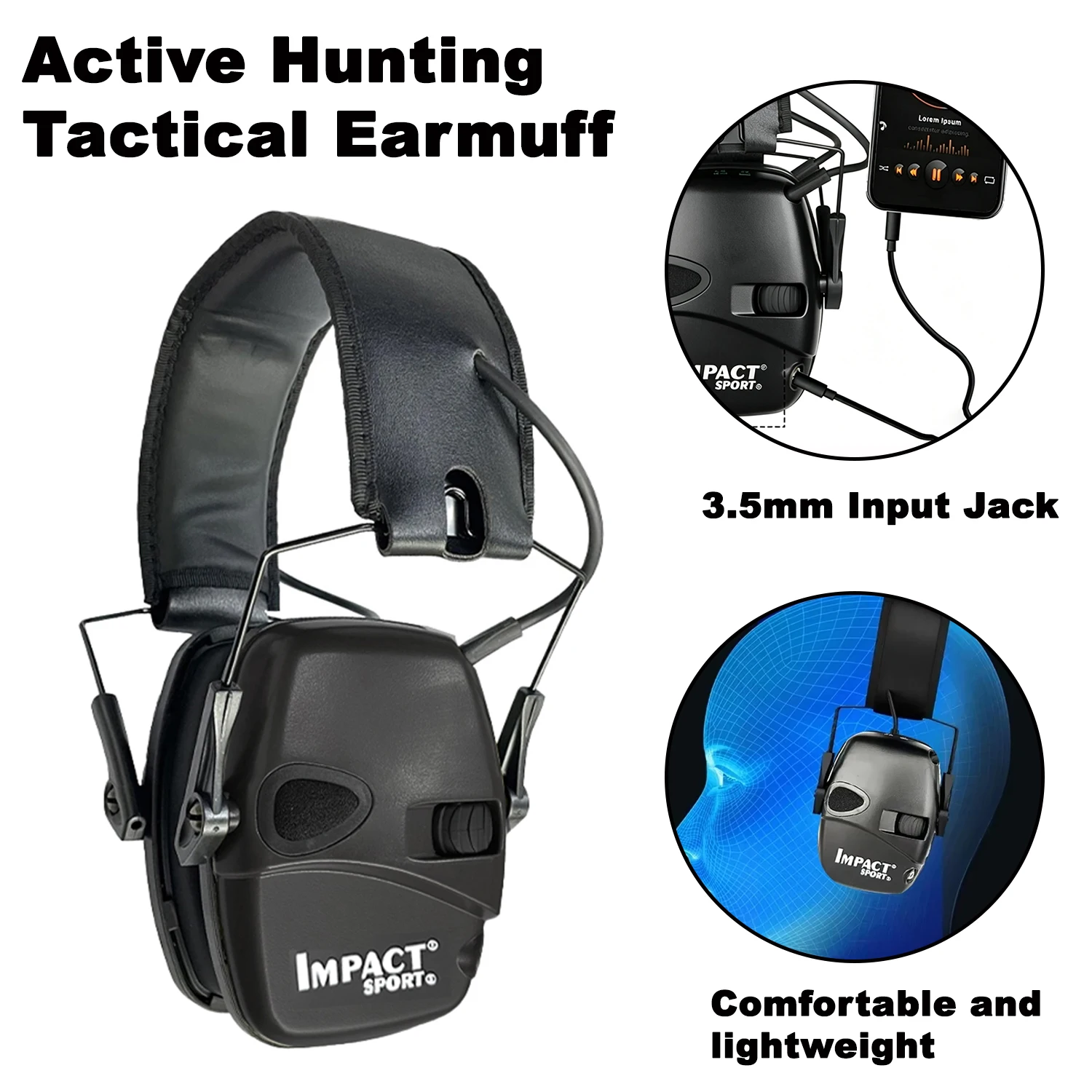 Outdoor Tactical Electronic Shooting Earmuff Outdoor Sports Anti-noise Headset Sound Amplification Hearing headphone