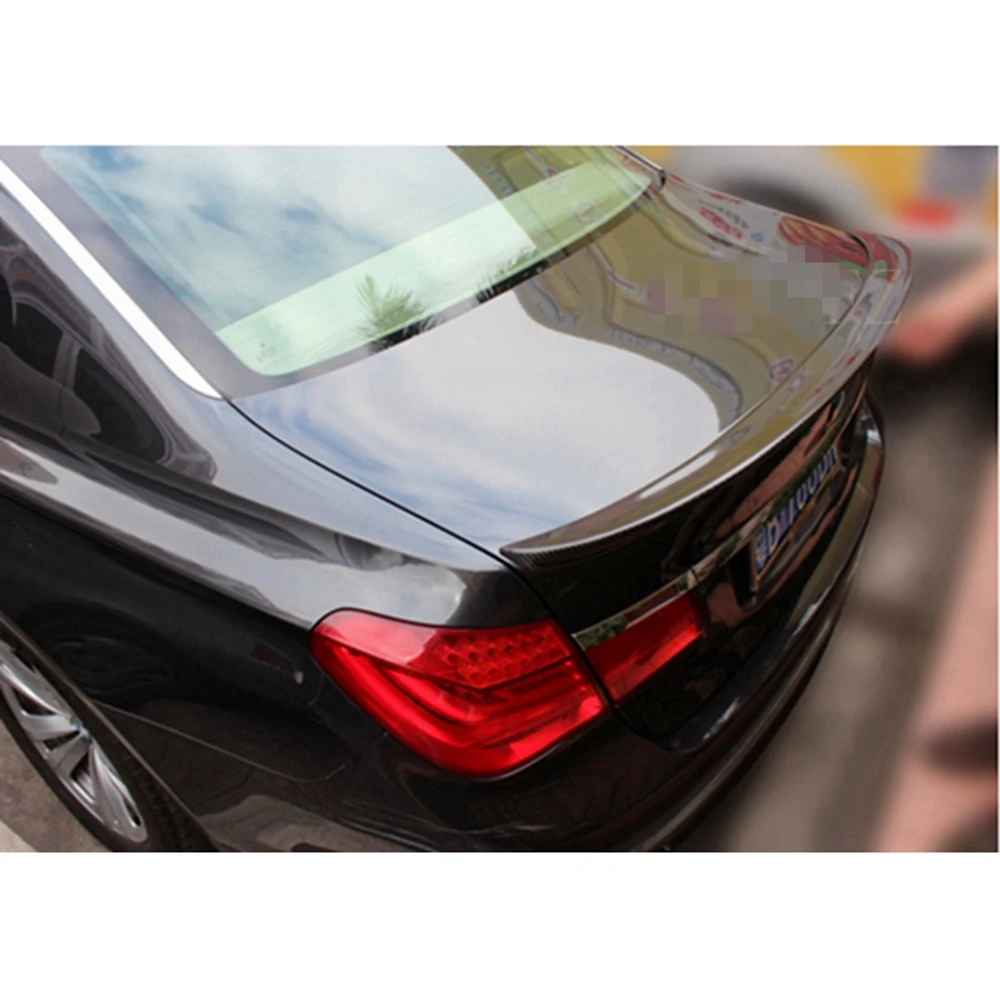 For BMW F01 F02 F03 F04 Rear Trunk AC style Glossy black Carbon fiber Forged carbon Spoiler Wing Tail Lip 7 Series 2010 - 2015