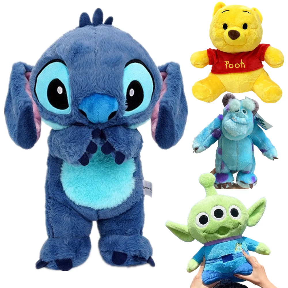 

21-35CM Winnie the Alien Hairy Three-eyed Monster Doll Disney Plush Toys Stitch Plush Stuffed Doll Soft Pillow Cute Toy Gifts