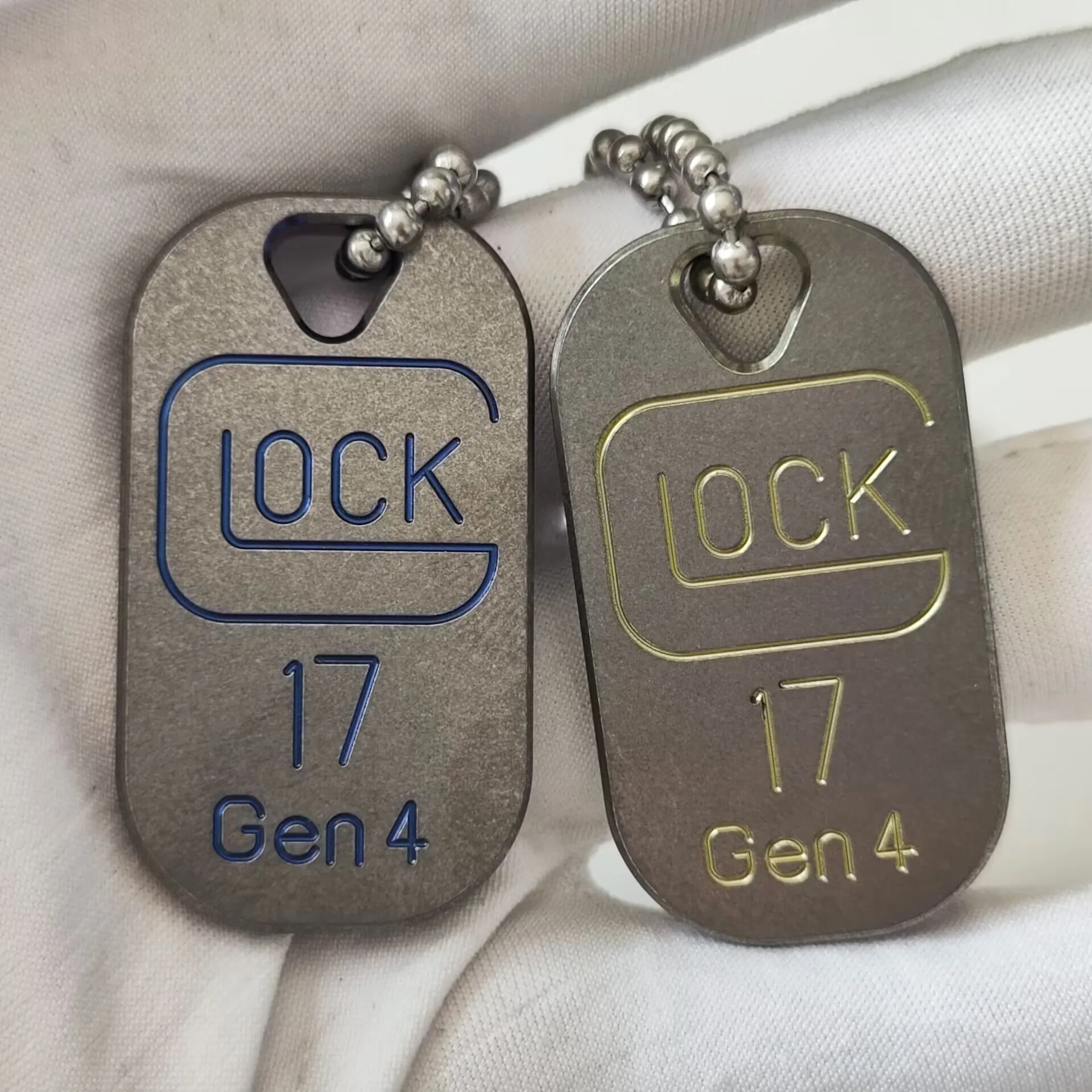 

New Titanium Alloy Dog Tag Pendant Necklace Pet Dog Identity Card Necklace