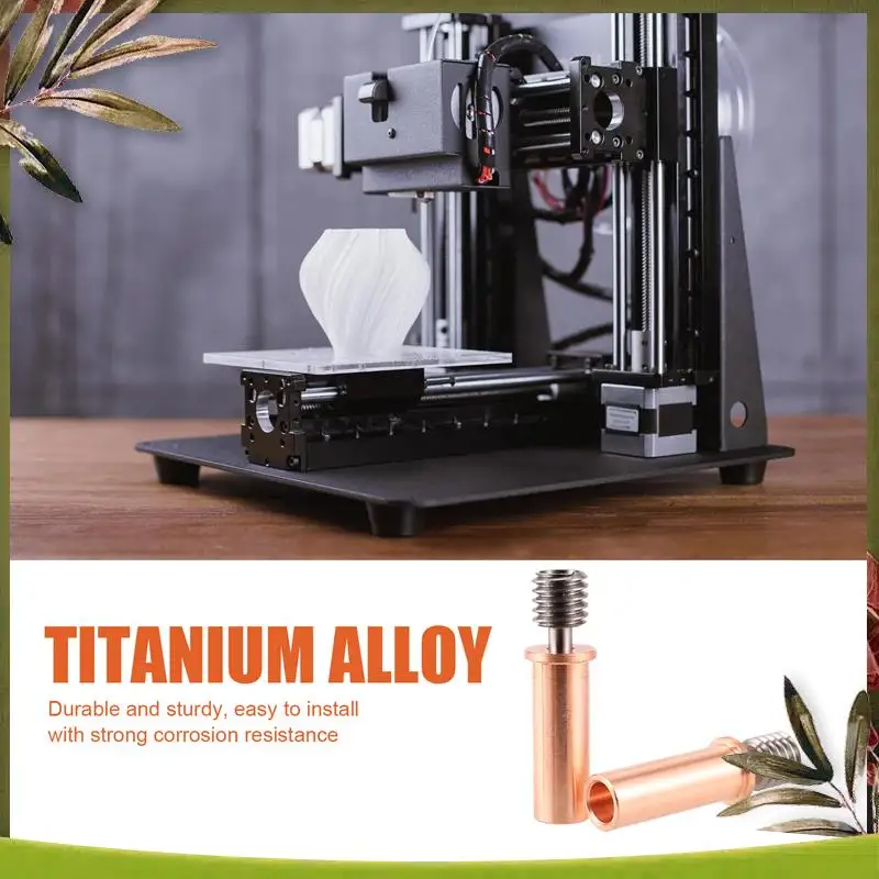 

ABDW-Bi-Metal Heatbreak Copper Plated Throats High Temperature Resistance For Kobra2/Kobra2 Pro/Kobra2 Max