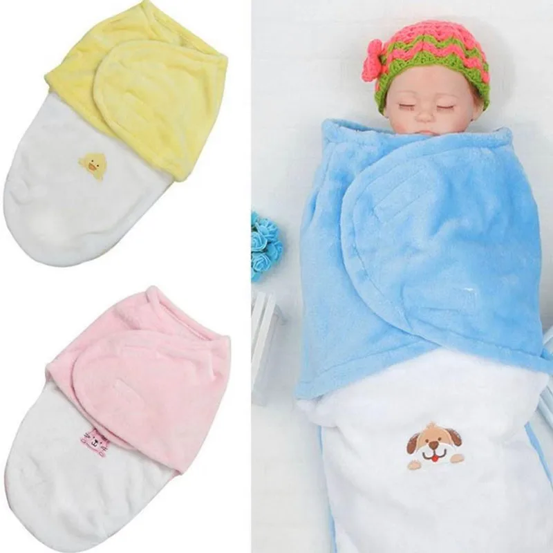 Newborn Baby Unisex 0-6months Receiving Blankets Cartoon Style Cotton Baby Blanket