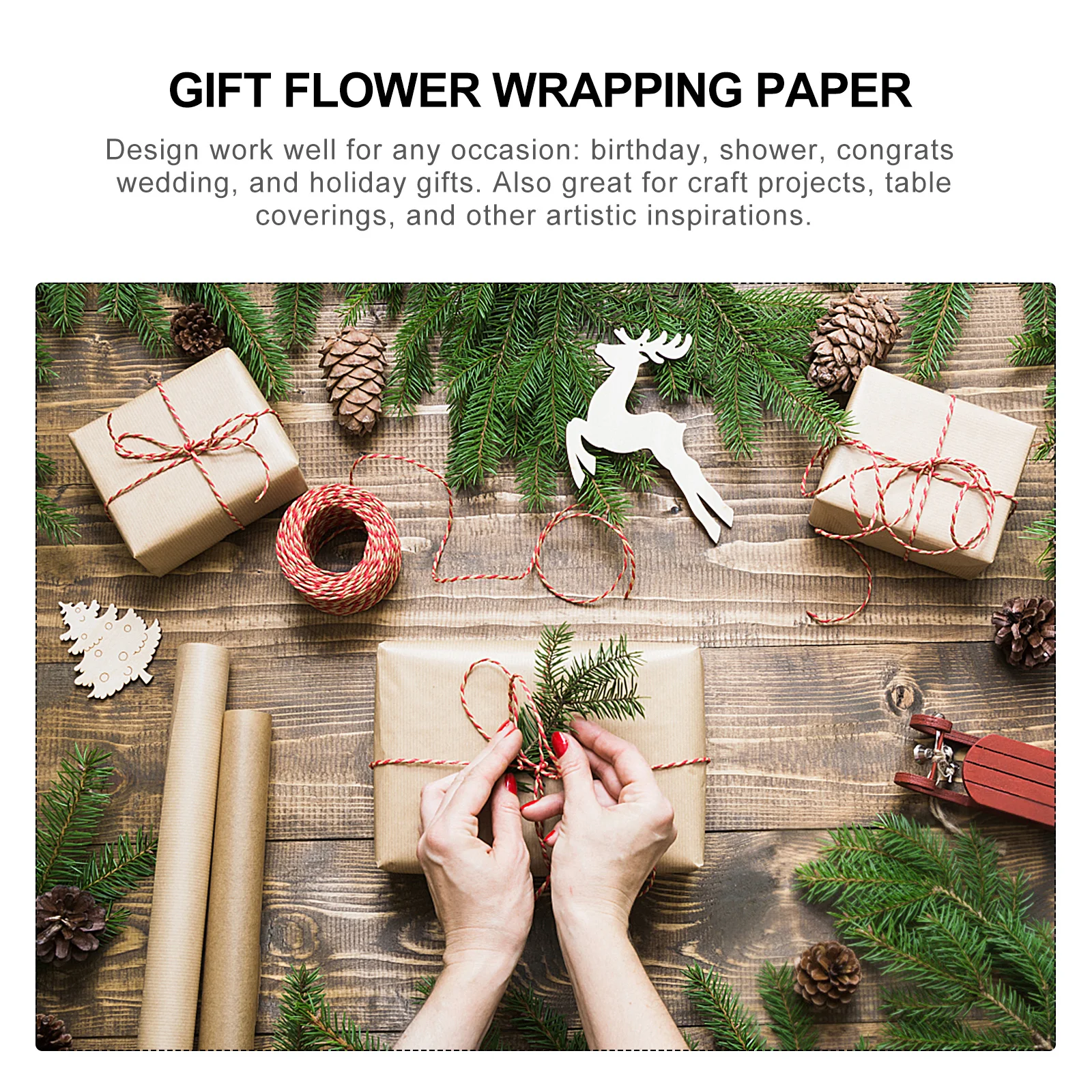 

Black White Copy Paper Bouquet Lined Gift Wrapping Tissue For Diy Craft Packaging Shoes Clothing Handbags Wine Party