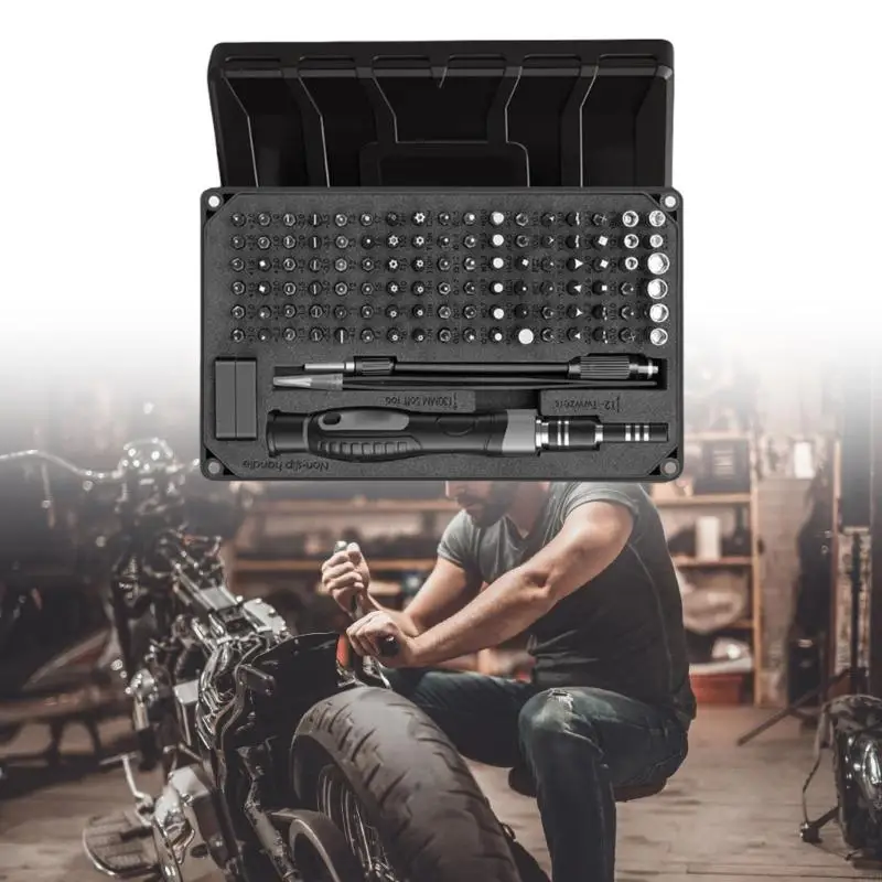 

107Piece Durability Alloy Steel Screwdriver Set With Tip Extension Rod for Electronic Device Repair Tool M4YD