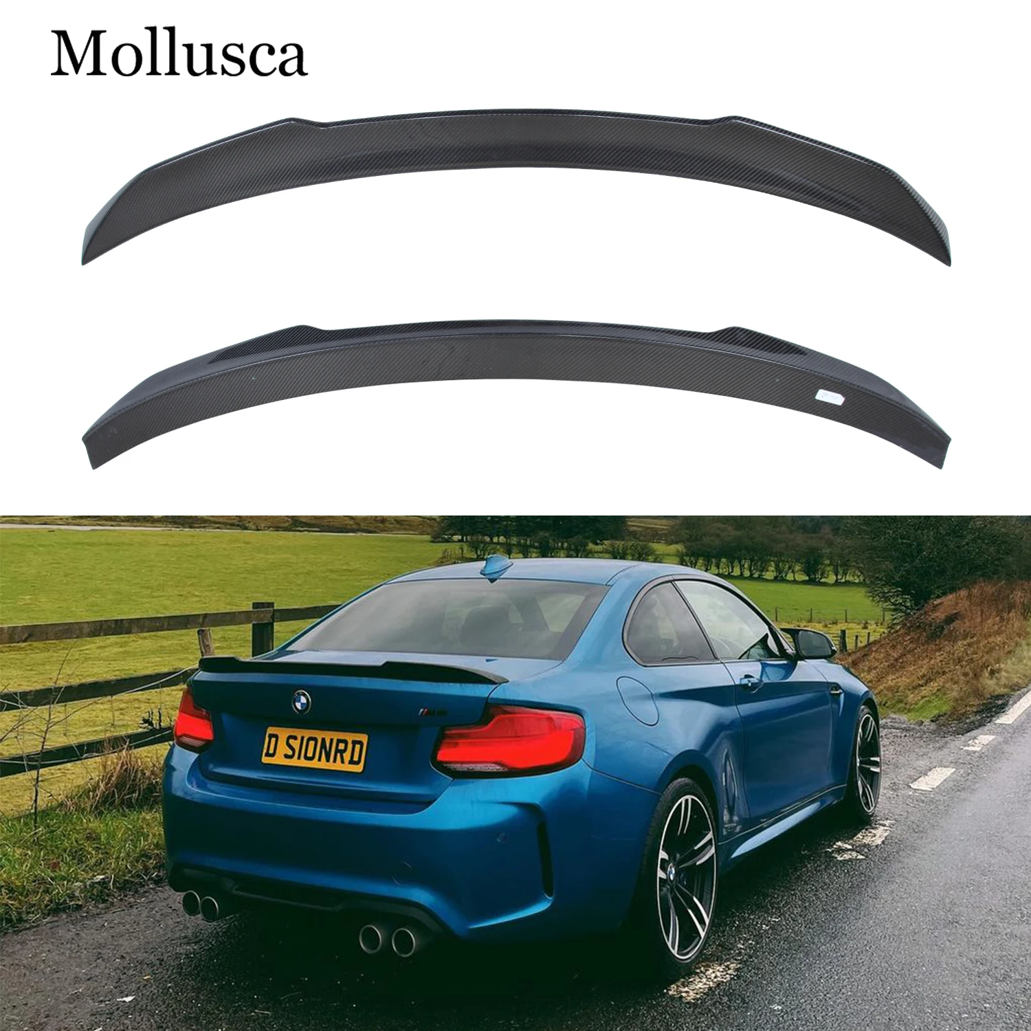 

Для BMW 2 серии F22 Coupe/F23 Convertible/M2 F87 CS стиль задний спойлер из углеродного волокна крыло багажника 2014-2020