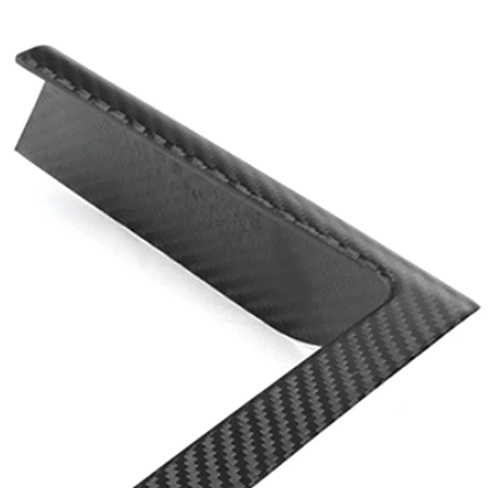 جديد غطاء ألياف الكربون الجاف ل تسلا نموذج X 2021 2022 2023 2024 LHD RHD الداخلية اكسسوارات صندوق شاحن لاسلكي الإطار ملصق