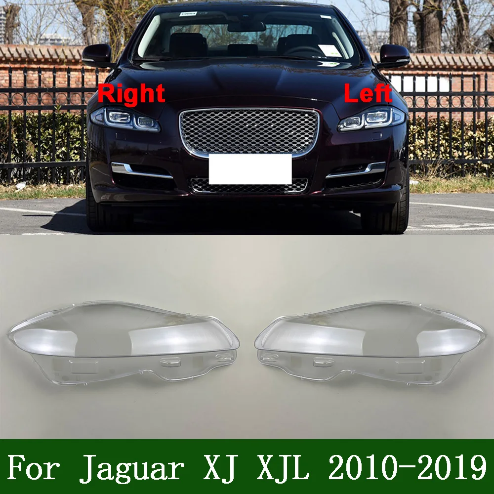 Headlight Transparent Lens For Jaguar 2010- 2019 XJ XJL Car Headlight Shell Transparent Lampshade Headlamp Cover Lens Plexiglass