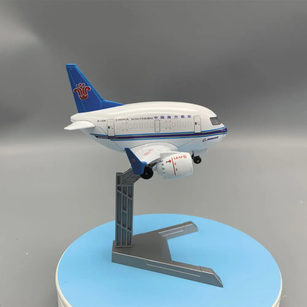 Souvenir Plane Finished Models Q Version Egg Machine Alloy Airbus B737 China Southern Airlines Passenger Plane Scale Airplanes