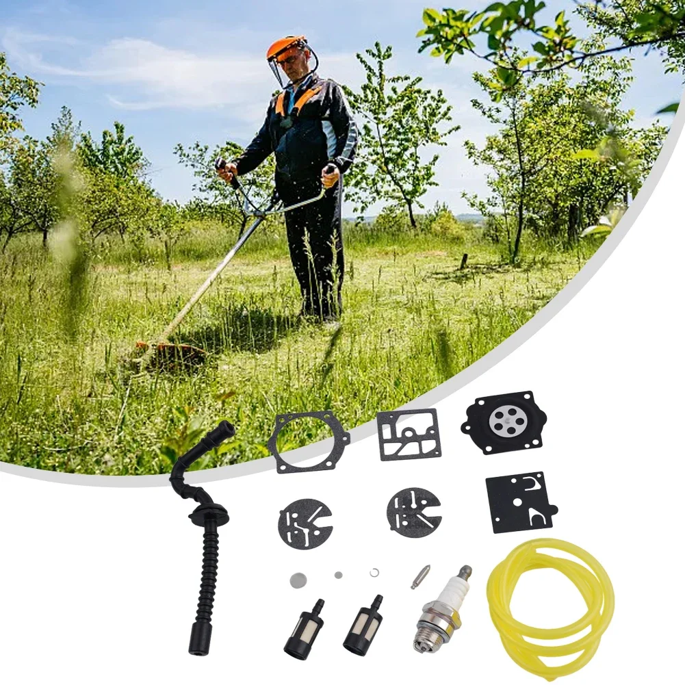 مرشحات الوقود المكربن طقم تصليح ل Stihl 015 015AV 015L بالمنشار اكسسوارات خرطوم حديقة خط استبدال جزء في الهواء الطلق