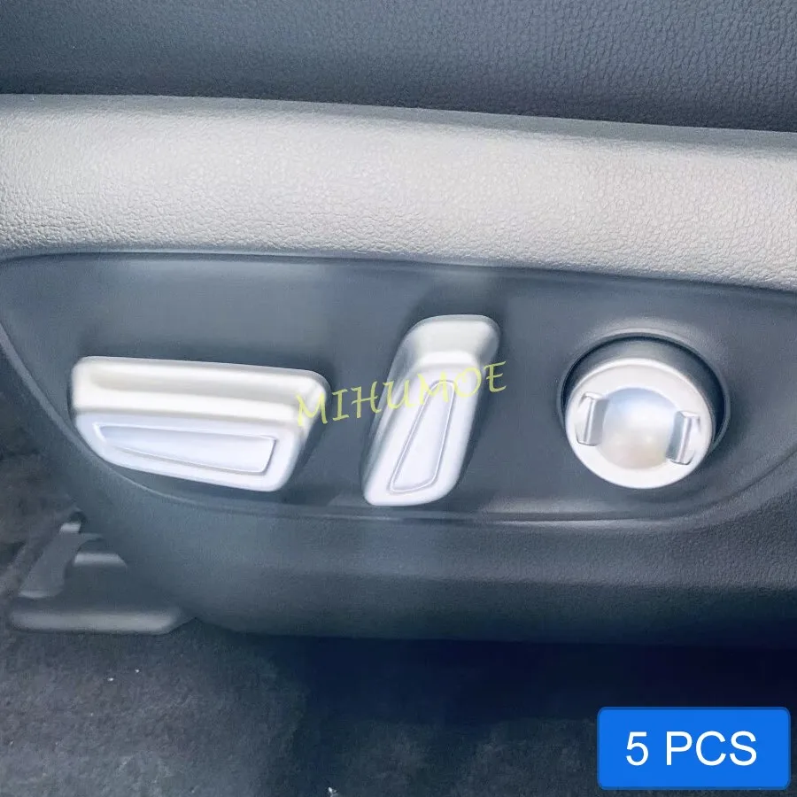 Матовый хромированный переключатель регулировки сиденья, крышка кнопки для Toyota RAV4 Highlander Sienna Avalon Venza Harrier Kluger, аксессуары Матовый хромированный переключатель регулировки сиденья, крышка кнопки для Toyota RAV4 Highlander Sienna Avalon Venza Harrier Kluger, аксессуары