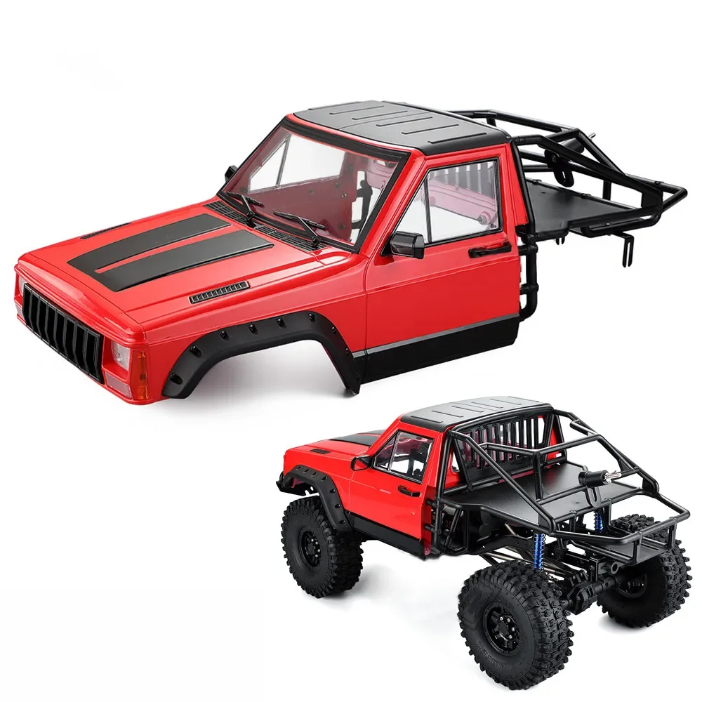 

Chanmoo Cherokee Body Cab & Back-Half Cage for 1/10 RC Model Car Crawler TRX4 Axial SCX10 90046