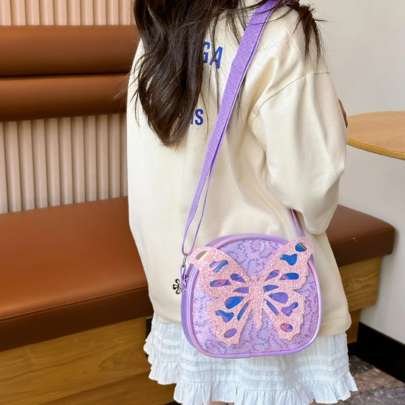 Butterfly Bag Children Crossbody Bags for Women Shoulder Bags Coin Purse Fashionable Trendy Designer Bag Mother Kids Bags Girl