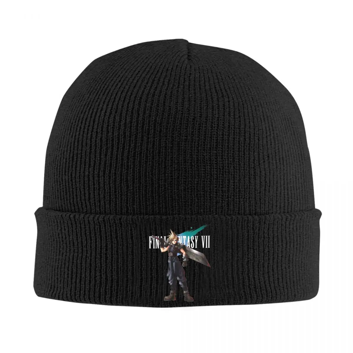 Final Fantasy 7 Character Cloud Strife Knitted Hat Beanie Autumn Winter Hats Warm Hip Hop Vintage Games Cap Men Women Gifts