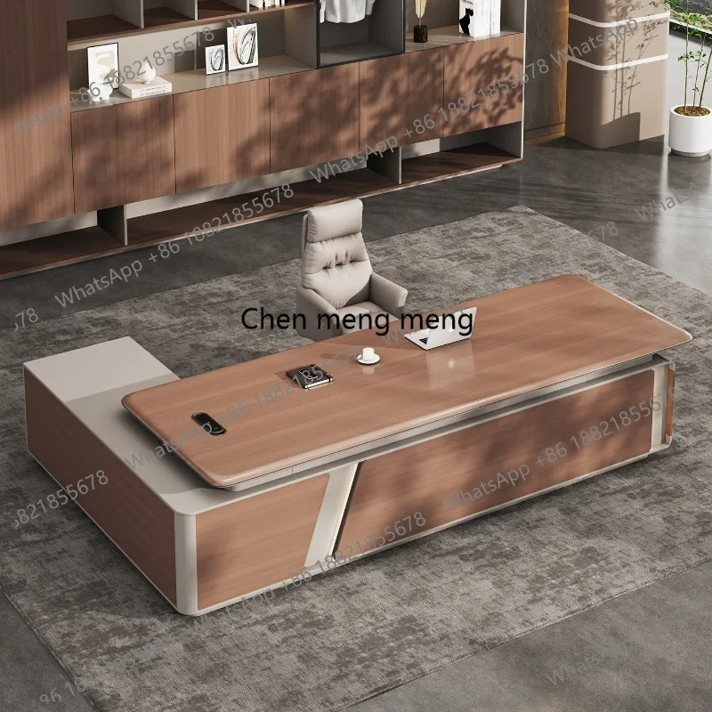 E136 Crafts Decoration Office Desk Modern Storage Executive Reception Office Desk Display Aesthetic Meuble Bureau Salon Furnitur