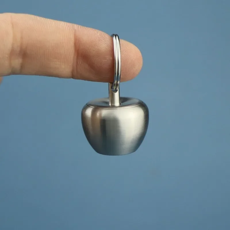 

304 Stainless Steel Portable Apple Medicine Box Outdoor Quick Effect Medicine Pill Mini Carrying Small First Aid Medicine Bottle
