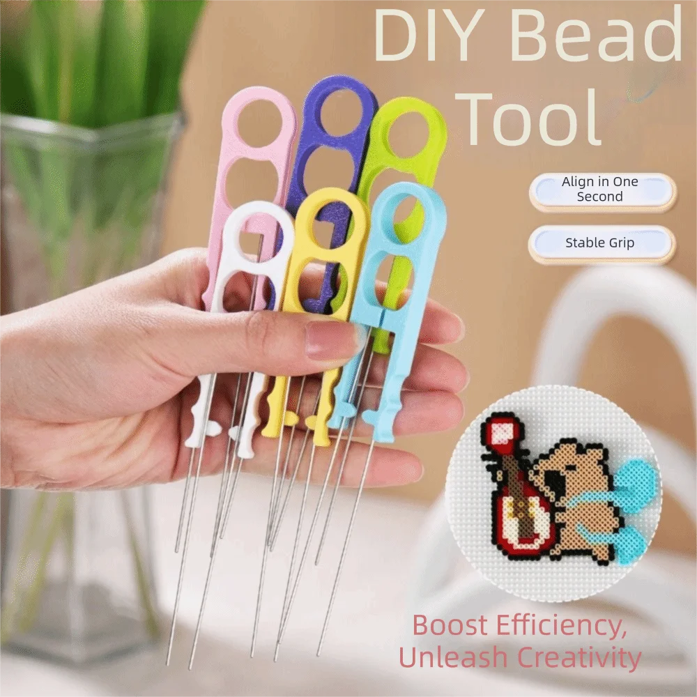 1pc DIY Multifunctional Collage Beans Clip New Point Grip Collage Pen Handheld Collage Bead Tool Crafts DIY Accessories