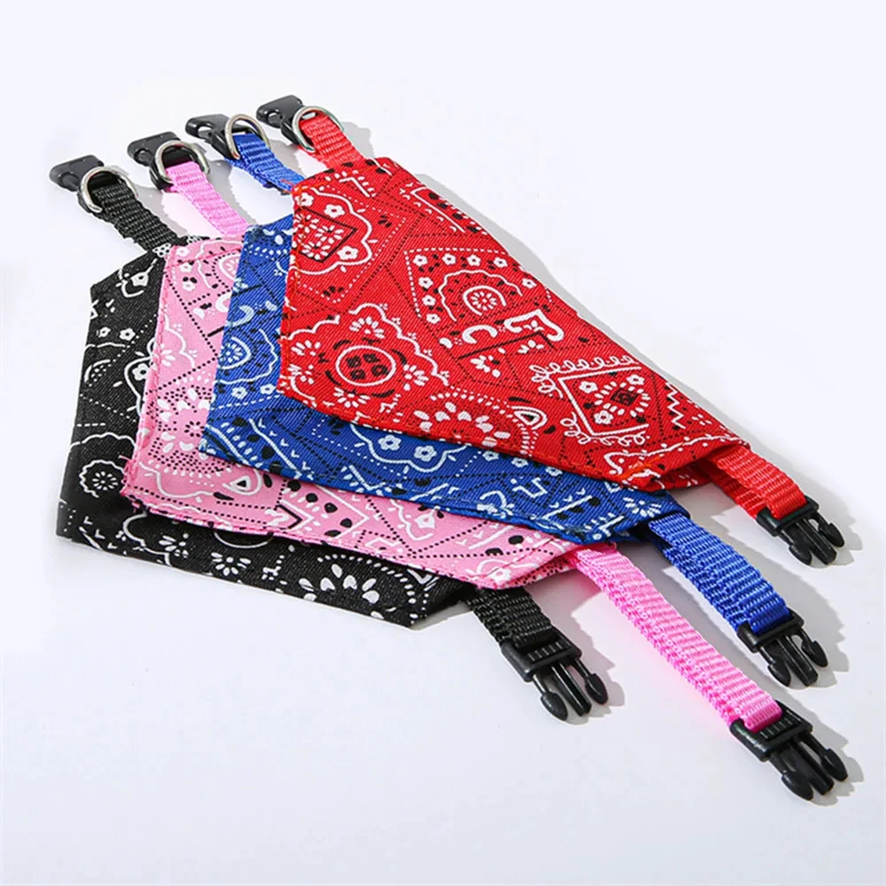 Dog Bandana Collar Scarf for Puppy & Cat Small Medium Large Dogs Adjustable Collars Pet Handkerchief Bibs Dress-up Accessories