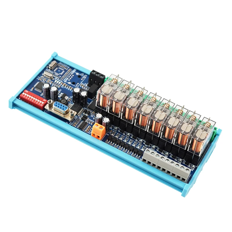 8 Channel RS485 RS232 Relay Module IO Board with Ethernet 24V Modbus RTU/TCP PLC Expansion Board for Contactors