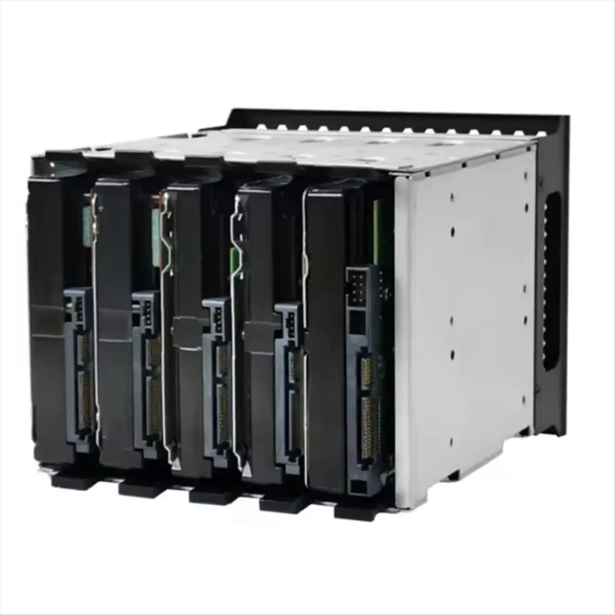 AU47-Rack Stainless Steel Hard Cage for Computer HDD Cage Hard Tray Rack with Fan Space