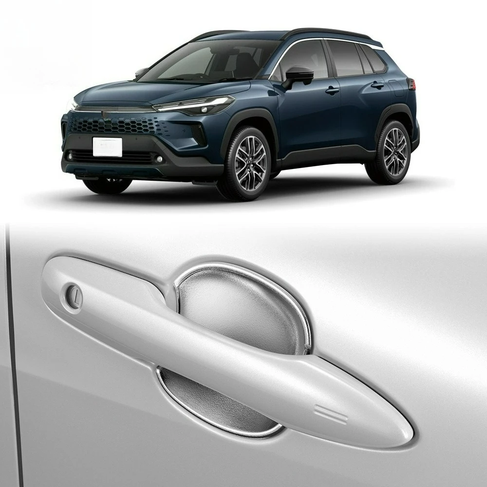 

For Toyota Corolla Cross (XG10) 2020 2021 ABS Chrome Door Handle Bowl Cover Cup Cavity Trim Insert Catch Molding Garnish