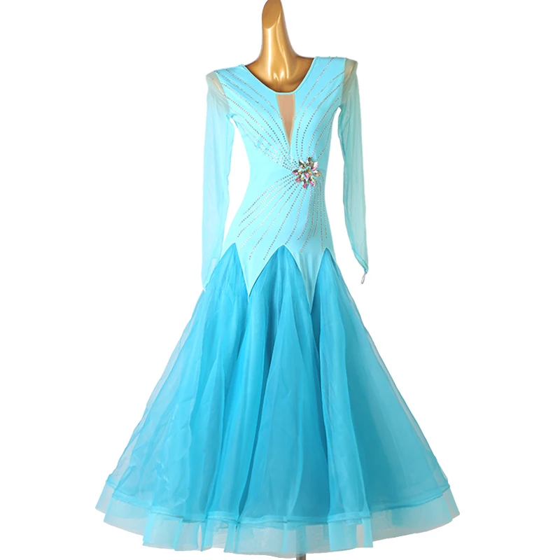 

Handmade Diamond Modern Performance Competition National Standard Dance Swing Dress Social New Product Customizable