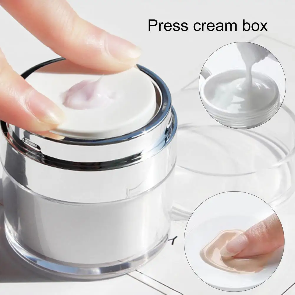 15/30/50/100ml Dispensing Bottle Vacuum Press Refillable Bottles Moisturizer Pump Dispenser Airless Pump Jar Travel