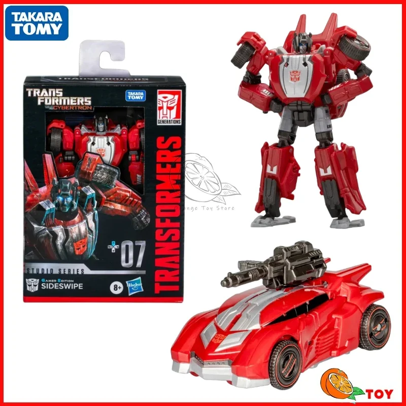 Takara Tomy-ألعاب ألعاب الحركة من سلسلة محولات الاستوديو ، شخصيات الحركة ، 07 ، نموذج Sideswipe ، مجموعة روبوت ، ألعاب هواية ، متوفرة