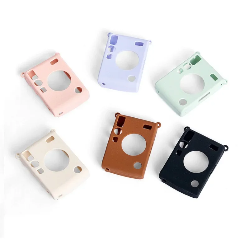 Silicone Camera Protective Case, Suitable for Instax Mini EVO, Simple Solid Color Portable Case Accessory, Easy To Protection