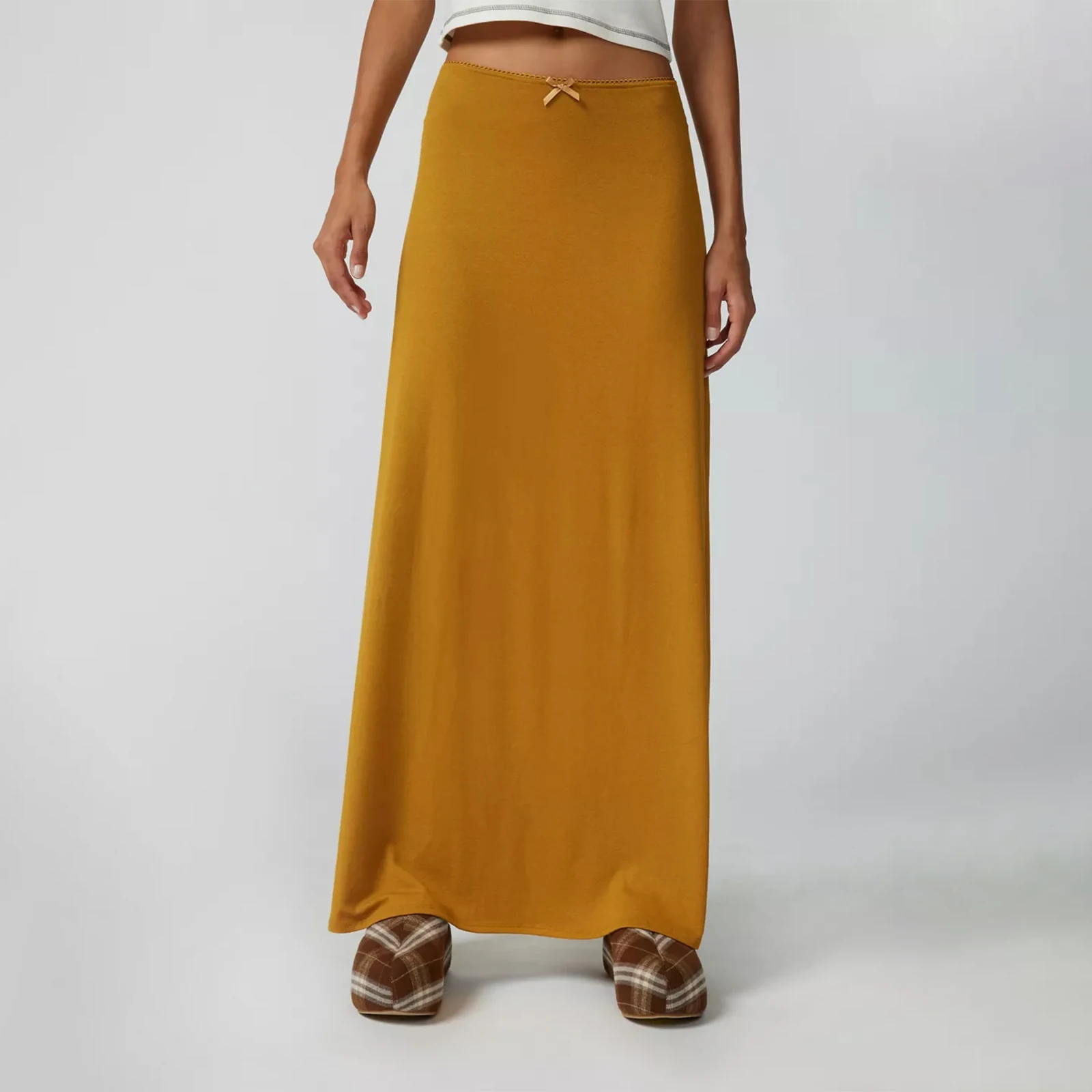 Women's Casual Long Skirt Solid Color Fashion Straight Skirt for Travel, Dating, Shopping Female Spring Summer Clothes