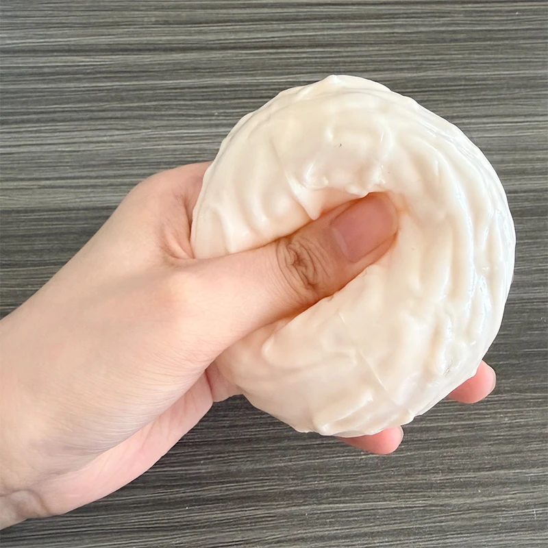 Creme-Roll-Squishy-Spielzeug zur Stresslinderung, kein Rückprall, Quetschspielzeug, formbarer Entspannungsball, Fidget-Spielzeug, Urlaubsgeschenke für Erwachsene – Detail 2