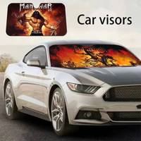 Band M-Manowars Metal Car Window Sun Shade Windshield Anti-UV Protection Front Rear Windshield Block Cover Visor Accessories