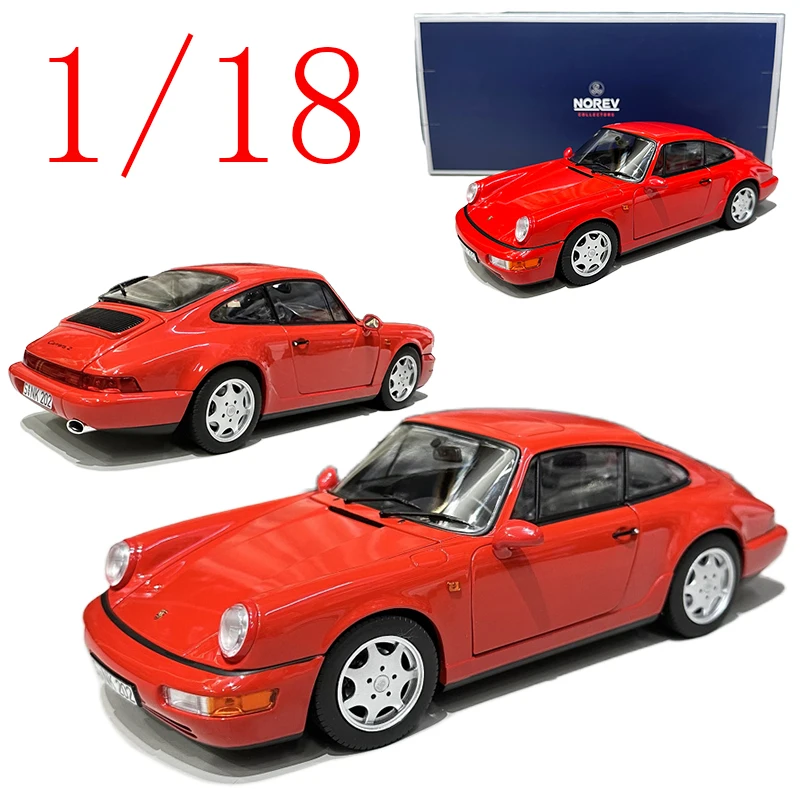 

Norev Diecast 1/18 Scale Porsche Alloy Model Cars Porsche 911 964 1990 Play Vehicles Toys for Boys Gift Original Box