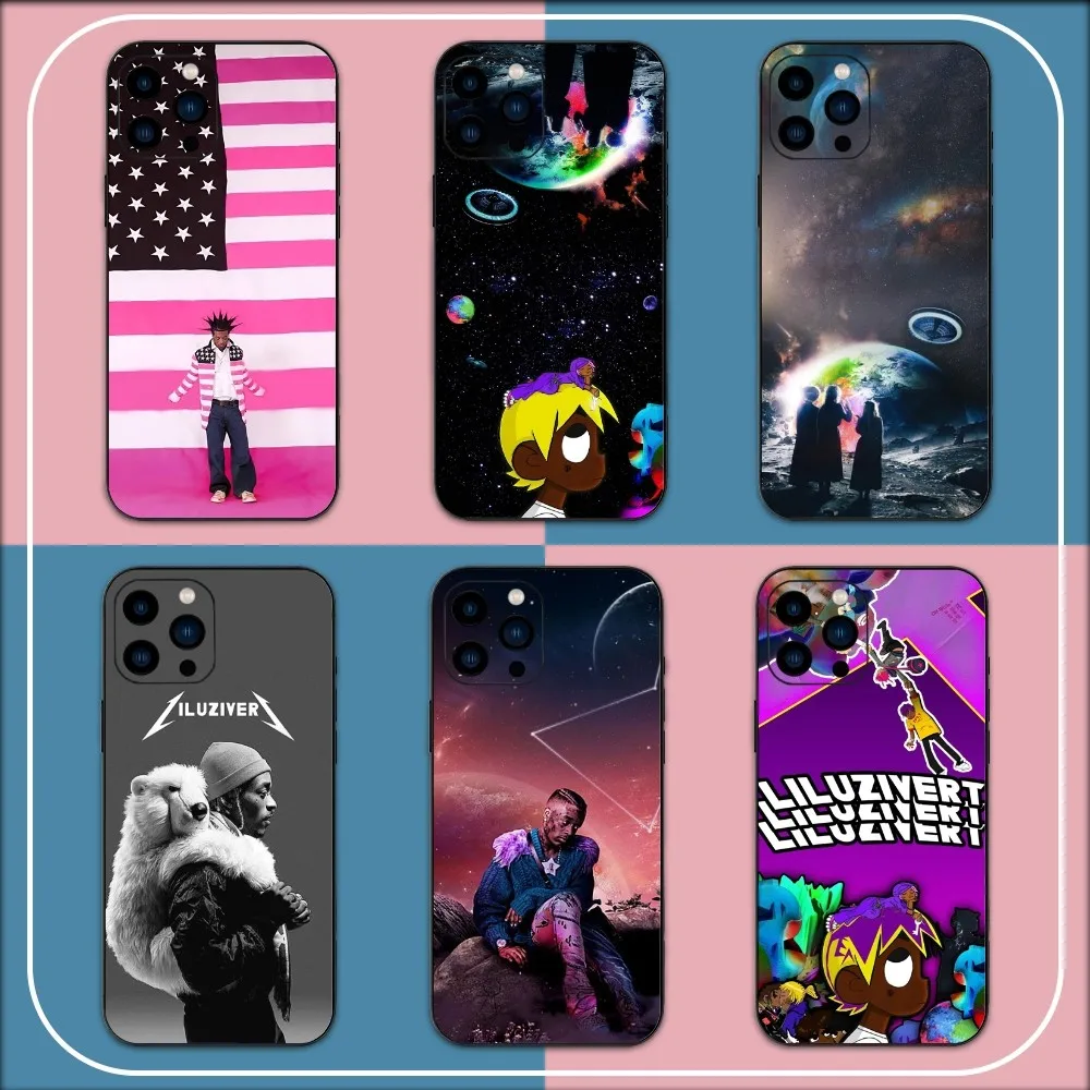 Rapper L-Lil U-Uzi V-Vert Phone Case For iPhone 15 14 13 12 11 Pro Max mini XS XR X 8 Plus SE Black Cover