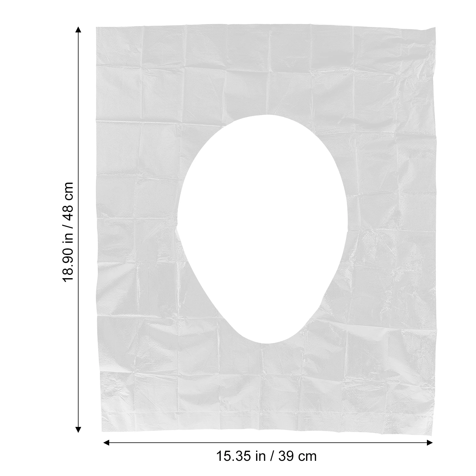 

100pcs Disposable Toilet Seat Cushion Thick Po Film Material Water Barrier Individually Packaged Tear Resistant Portable For