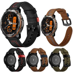 Quick Release Leather Watchbands for KOSPET TANK T3 Ultra Casual Belt Smart Watch Strap Soft Bracelet Wrist Watch Band