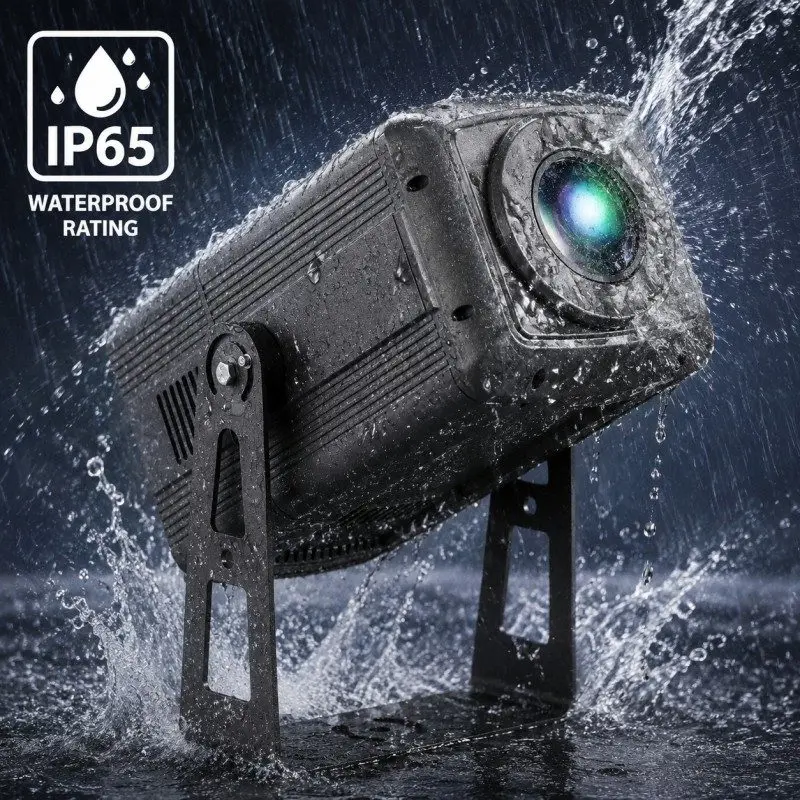 100W Aluminum LED Gobo Projector IP65 Waterproof Outdoor Zoom Exterior Advertising Light