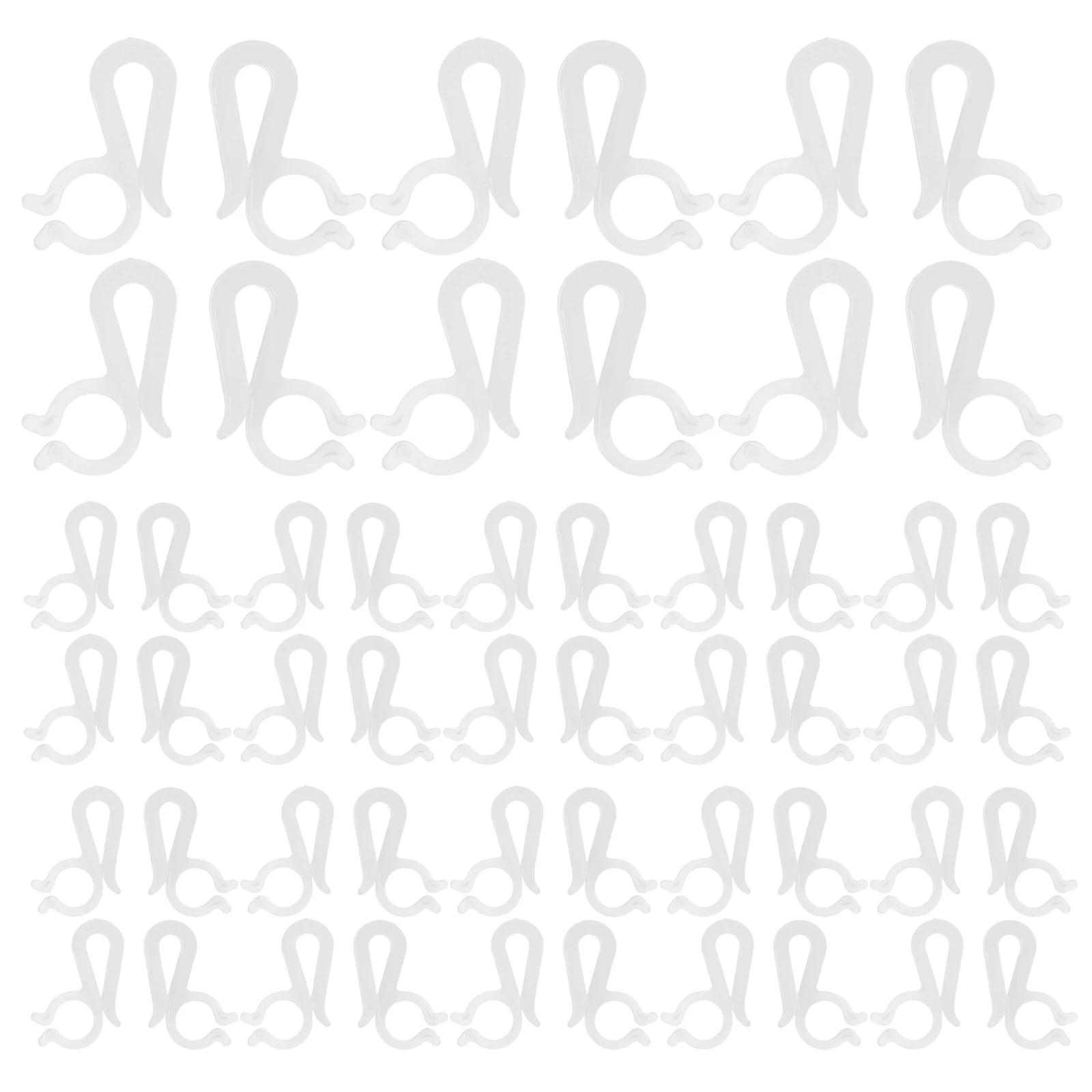 

100Pcs Christmas Light Clips Outdoor Plastic Hooks Quick Install Gutter String Light Hangers Holiday Party Festival Decoration