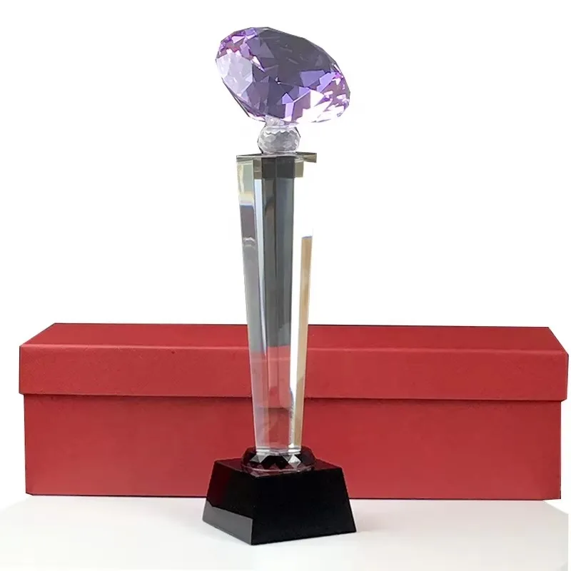 DIY Diamond Crystal Trophy Custom MVP Crystal Award Prize,Basketball Golf Soccer Resin Crystal Trophines Leagues DIY Ornament