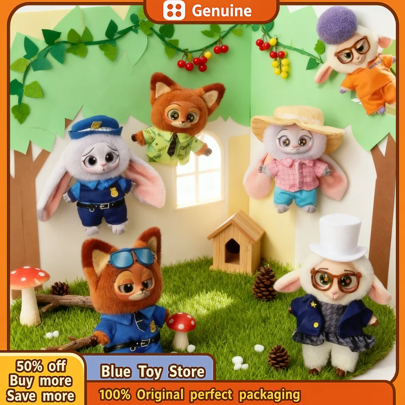 

Подлинная слепая коробка Zootopia, милая фигурка Ника Джуди, плюшевая виниловая кукла, загадочная коробка, аниме-фигурки, мультяшная коллекция, модель игрушки