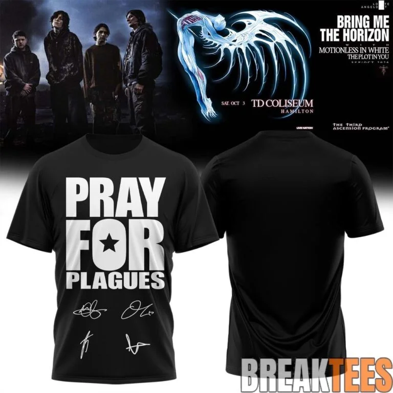 2026 Bring Me The Horizon Tour World Tour Summer Men's and Women's Pure Cotton T-shirt Comfortable Ins Y2k