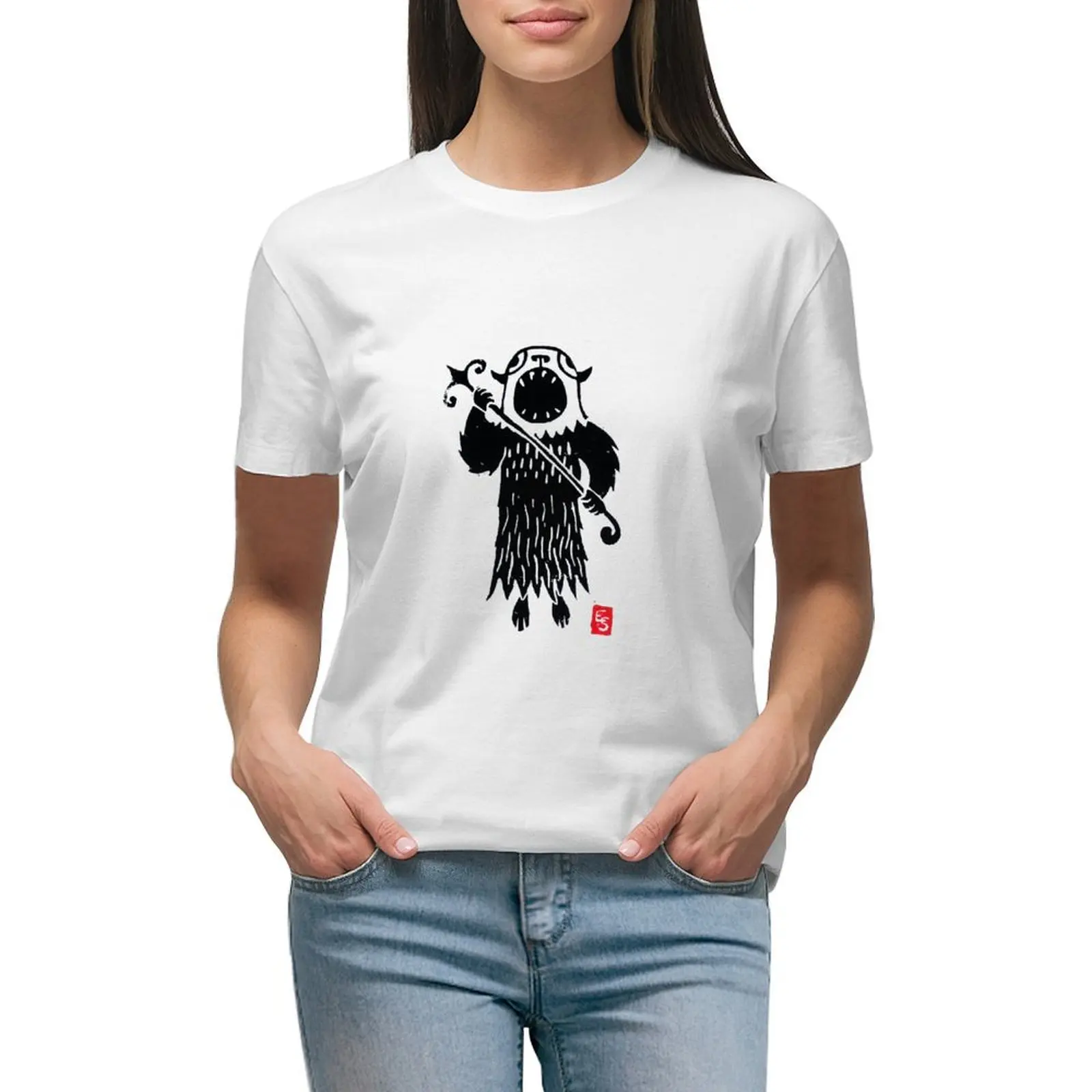 

Pixie 'Badger' Shaman T-shirt aesthetic clothes oversized shirts graphic tees graphic t-shirts for Women