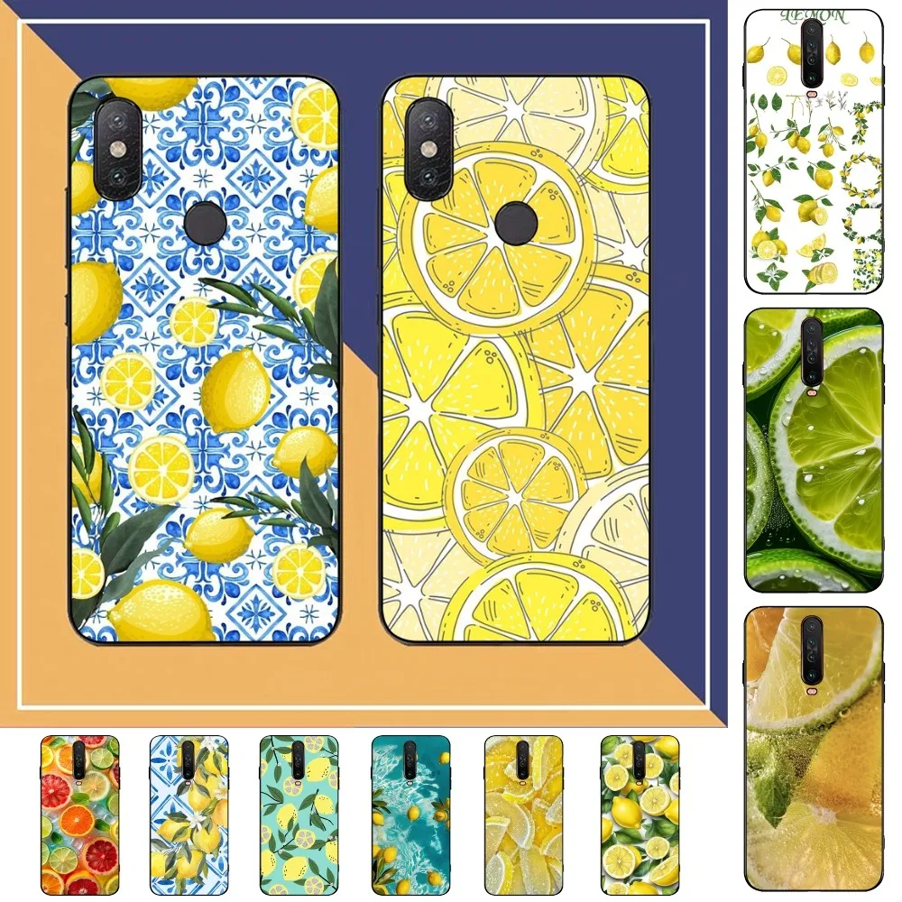 

Fruit Lemon Phone Case For Redmi Note 4 X 5 A 6 7 8 T 9 9S 10 11 11S 11Epro Poco M3 Pro