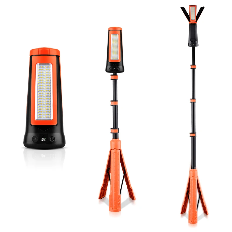 Nieuwe driepagina's bestaande 2m campinglamp met sterke verlichting, oplaadbaar, 9000 mAh lange batterijduur, werklamp