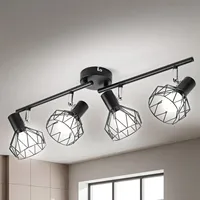 Versatile LED E14 Swiveling Spotlight Set: Ideal for Kitchen & Living Room, Functions as Ceiling Light, Wall Lamp & Spotlights