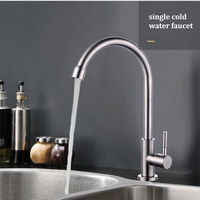 304 stainless steel faucet, hot and cold rotatable faucet, kitchen sink tap