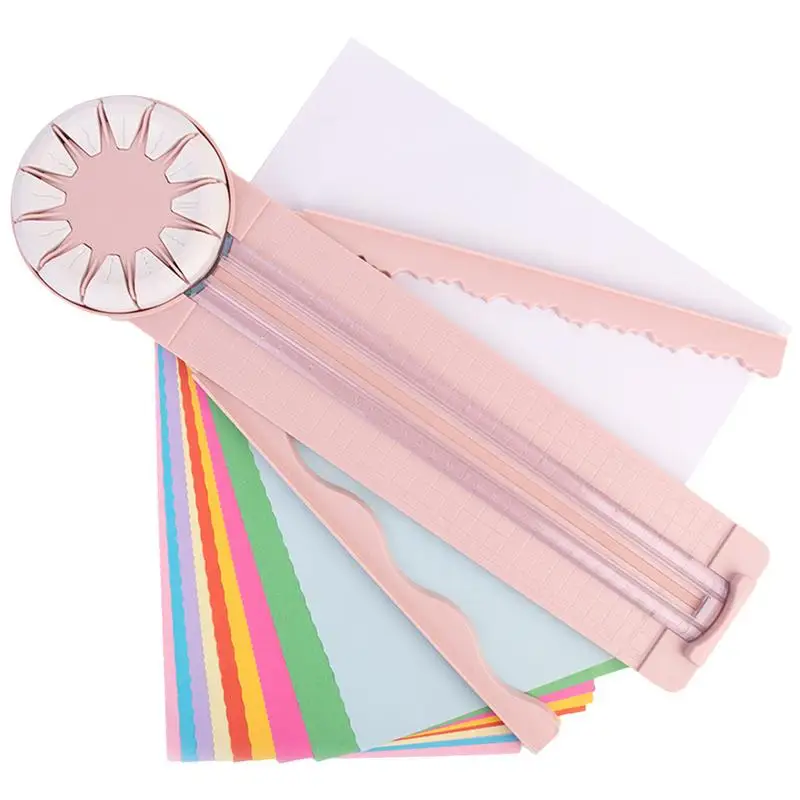 NEW 12 In 1 Paper Cutter 360 Degree Rotary Hand-Cutting Paper Trimmer Multi-Functional Handheld Craft Paper Cutting Tool