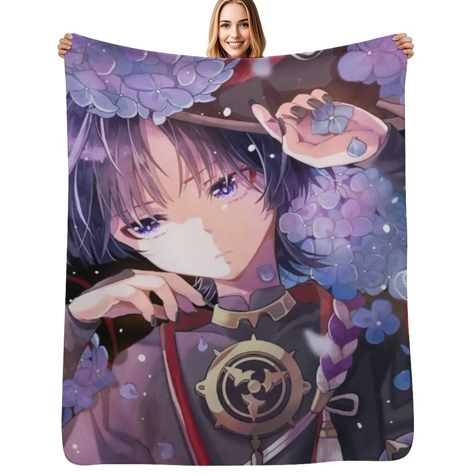 

genshin scaramouche #1 Throw Blanket Fuzzy Plush Throw Blanket for Sofa Chair