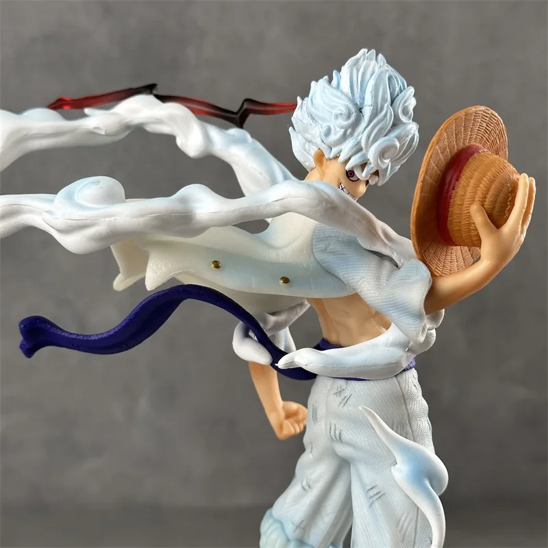 Bandai figura de uma peça minha postura de pé nika luffy cena de batalha gk estátua anime estatueta modelo sala ornamento de mesa